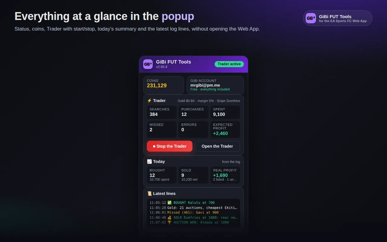 The popup